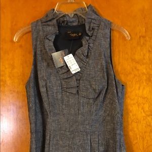 New lined Just Taylor gray dress